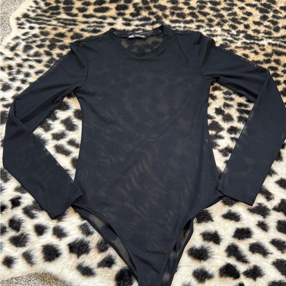 Zara Mesh Bodysuit Size M